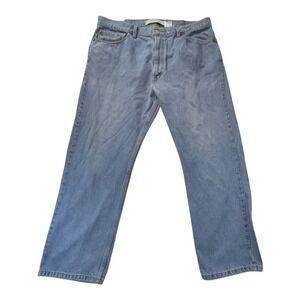 Levis 505  Light Wash Denim Straight Jeans Mens 40x30